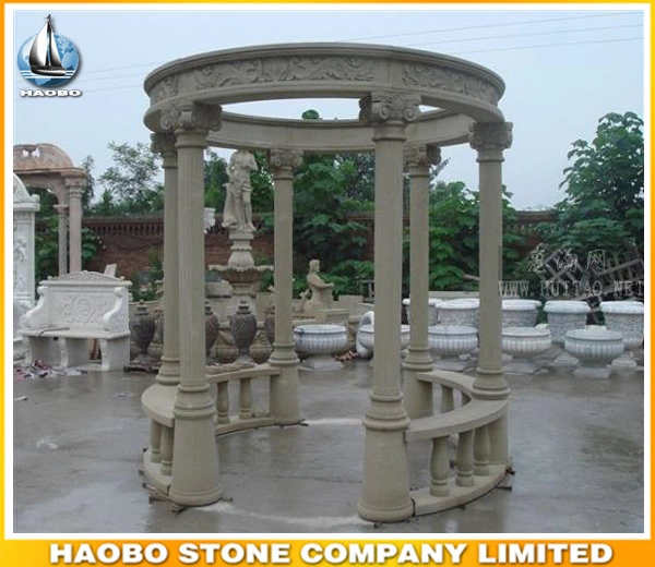 Asian Granite Garden Gazebo