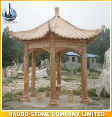 Asian Granite Garden Gazebo