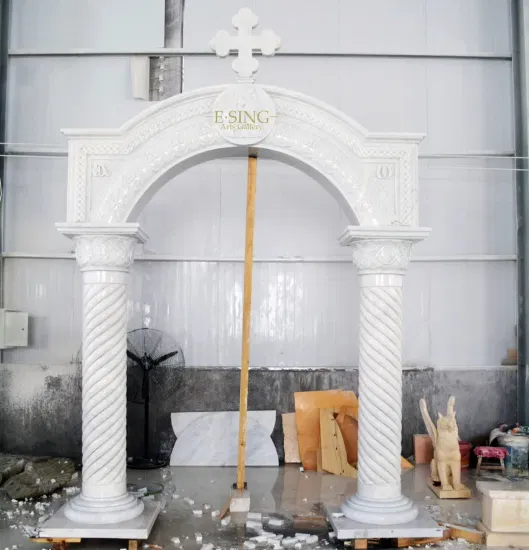 Hand Carved Marble Stone Decorating Gate Frame Door Surround