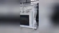 Popular Hotsale White Marble Fireplace for Modern/Contemporary Home Decoration