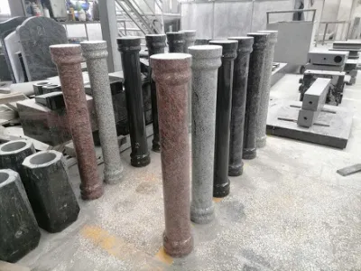 Column/Pillar in granite for Tombstone Mausoleum